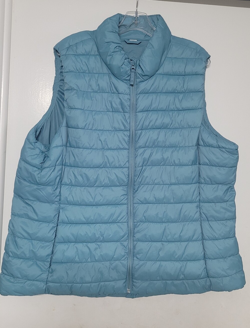 Light Blue Quilted Puffer Vest - Women's Lightweight Coat